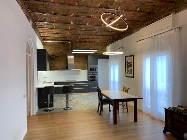 Reforma cocina integrada en comedor